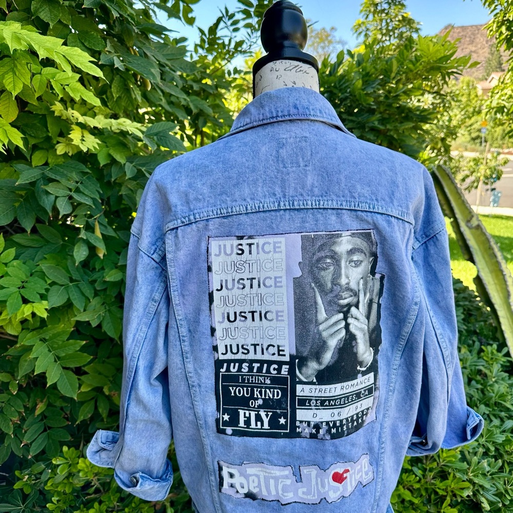 Women's Tupac Poetic Justice Jean Jacket-XS